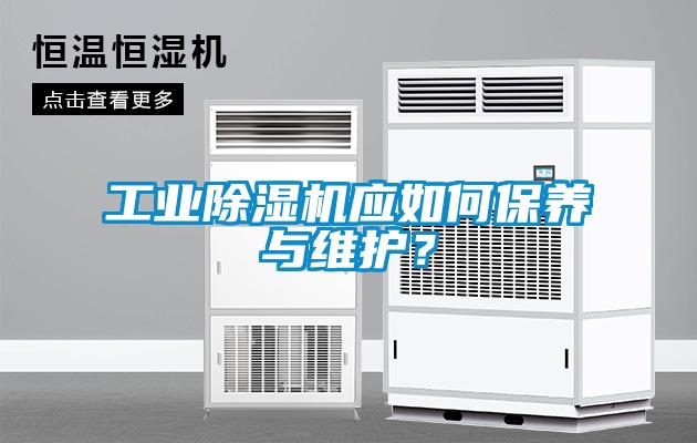 工業除濕機應如何保養與維護？