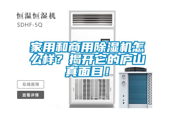 家用和商用除濕機怎么樣？揭開它的廬山真面目！