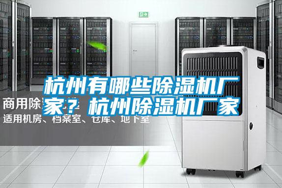 杭州有哪些除濕機廠家？杭州除濕機廠家