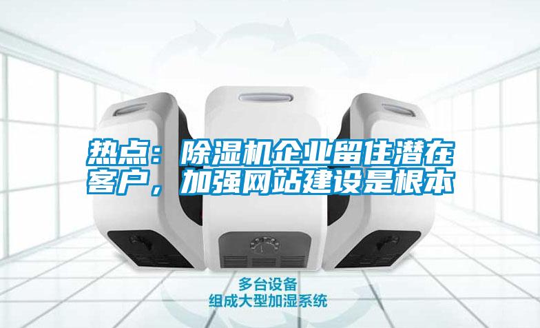 熱點(diǎn)：除濕機(jī)企業(yè)留住潛在客戶，加強(qiáng)網(wǎng)站建設(shè)是根本
