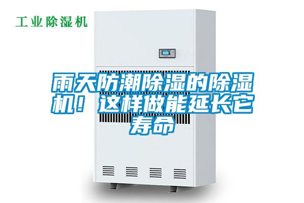 雨天防潮除濕的除濕機！這樣做能延長它壽命