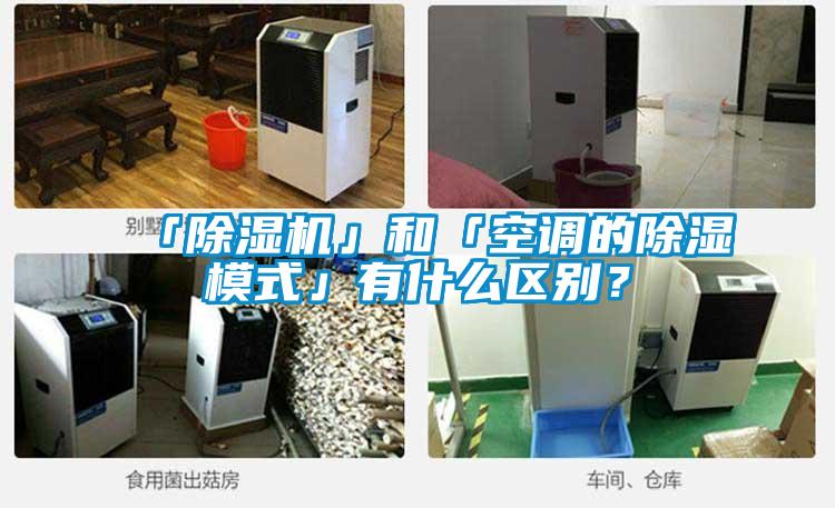 「除濕機」和「空調的除濕模式」有什么區別？