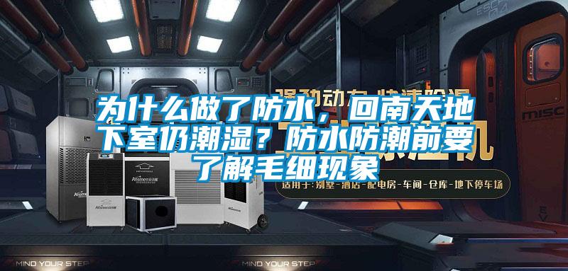 為什么做了防水，回南天地下室仍潮濕？防水防潮前要了解毛細現象