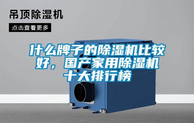 什么牌子的除濕機比較好，國產(chǎn)家用除濕機十大排行榜