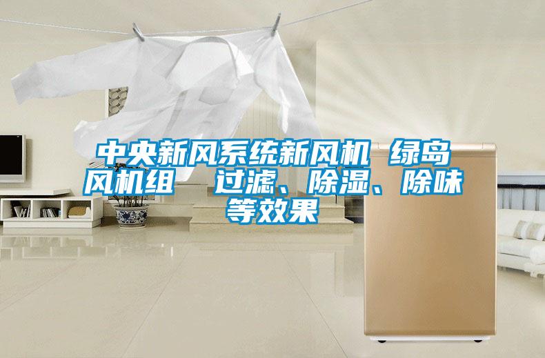 中央新風(fēng)系統(tǒng)新風(fēng)機(jī) 綠島風(fēng)機(jī)組  過濾、除濕、除味等效果