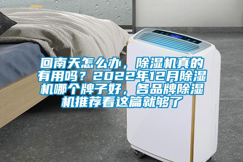 回南天怎么辦，除濕機(jī)真的有用嗎？2022年12月除濕機(jī)哪個(gè)牌子好，各品牌除濕機(jī)推薦看這篇就夠了