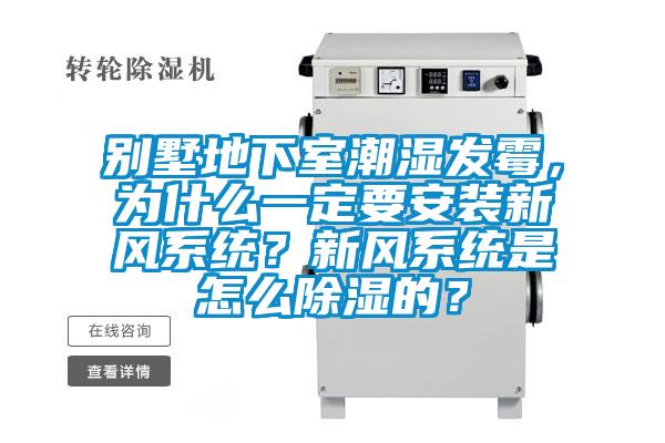 別墅地下室潮濕發(fā)霉，為什么一定要安裝新風系統(tǒng)？新風系統(tǒng)是怎么除濕的？