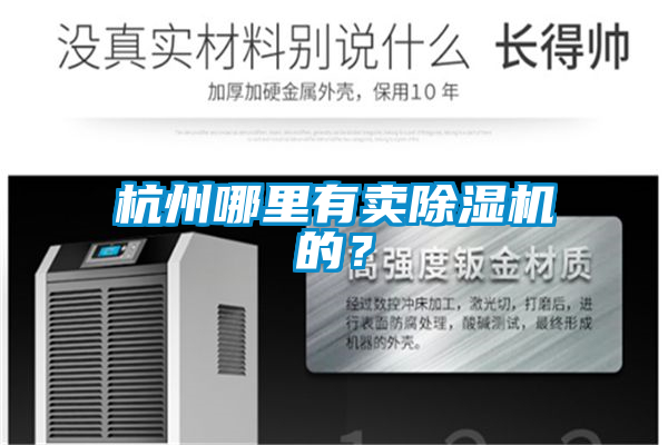 杭州哪里有賣除濕機的？