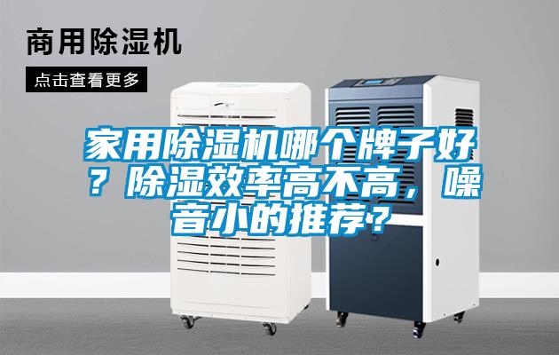 家用除濕機哪個牌子好？除濕效率高不高，噪音小的推薦？