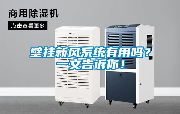 壁掛新風(fēng)系統(tǒng)有用嗎？一文告訴你！