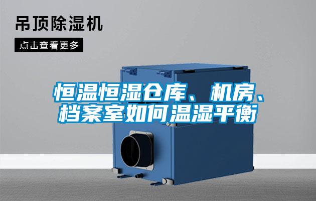 恒溫恒濕倉庫、機(jī)房、檔案室如何溫濕平衡