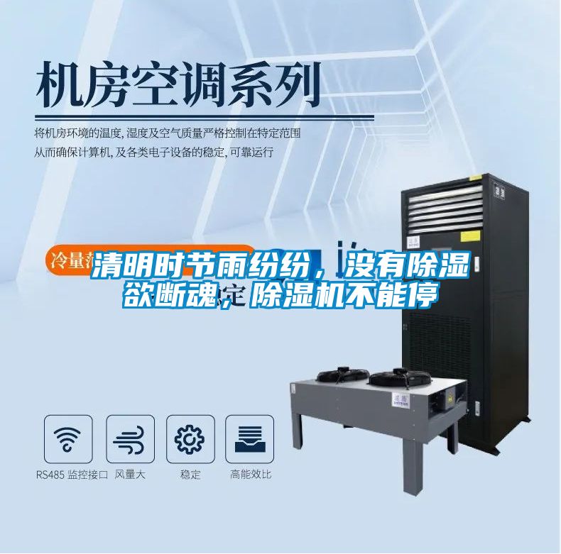 清明時節雨紛紛，沒有除濕欲斷魂，除濕機不能停