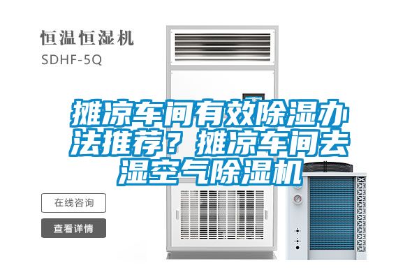 攤涼車間有效除濕辦法推薦？攤涼車間去濕空氣除濕機