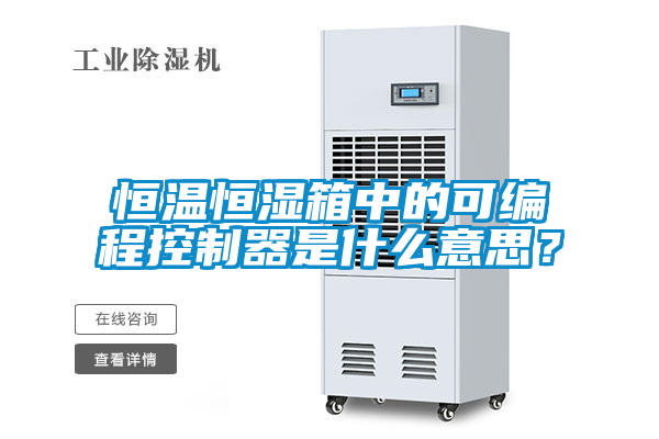 恒溫恒濕箱中的可編程控制器是什么意思？