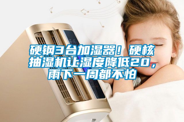 硬鋼3臺加濕器！硬核抽濕機讓濕度降低20，雨下一周都不怕