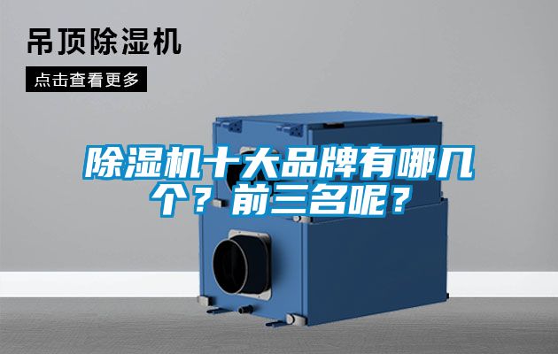 除濕機(jī)十大品牌有哪幾個？前三名呢？