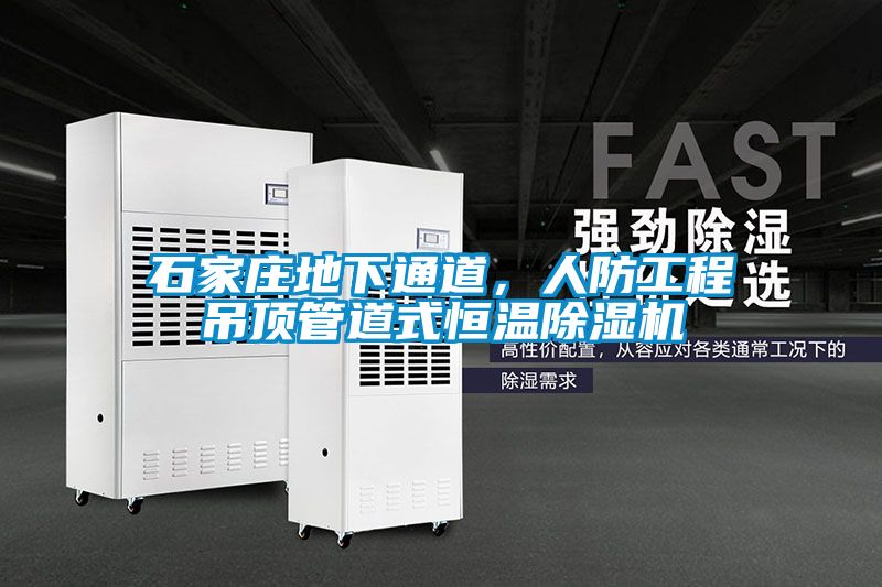 石家莊地下通道，人防工程吊頂管道式恒溫除濕機
