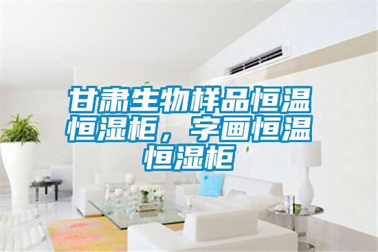 甘肅生物樣品恒溫恒濕柜，字畫(huà)恒溫恒濕柜